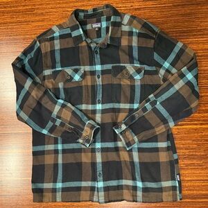 Patagonia Men's L/S Organic Cotton Midweight Fjord plaid Flannel Shirt men’s XL